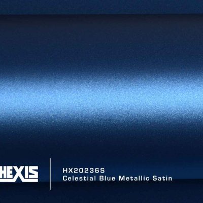 HEXIS HX20236S – Celestial Blue Metallic Satin (آبی آسمانی متالیک ساتن)